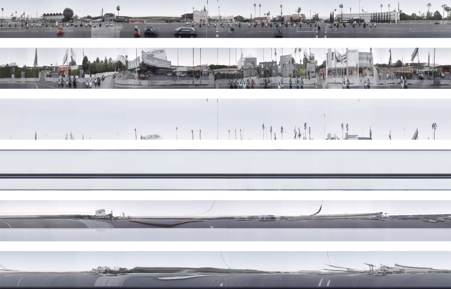 Revisited Spacetime Collage Afterglow Westbound