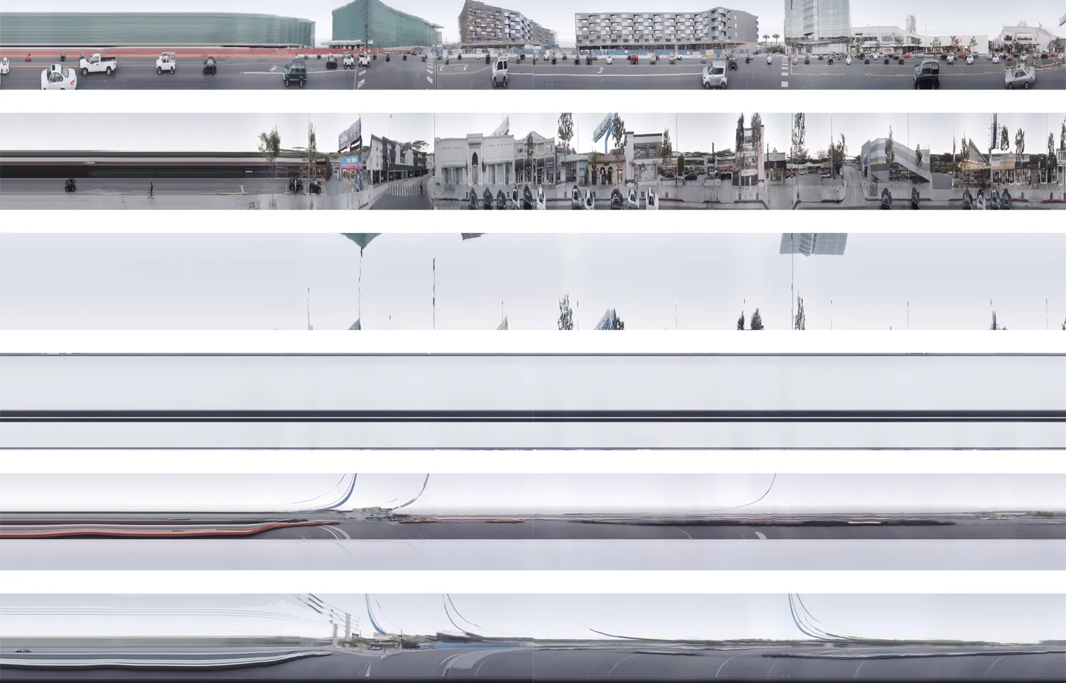 Revisited Spacetime Collage Afterglow Westbound