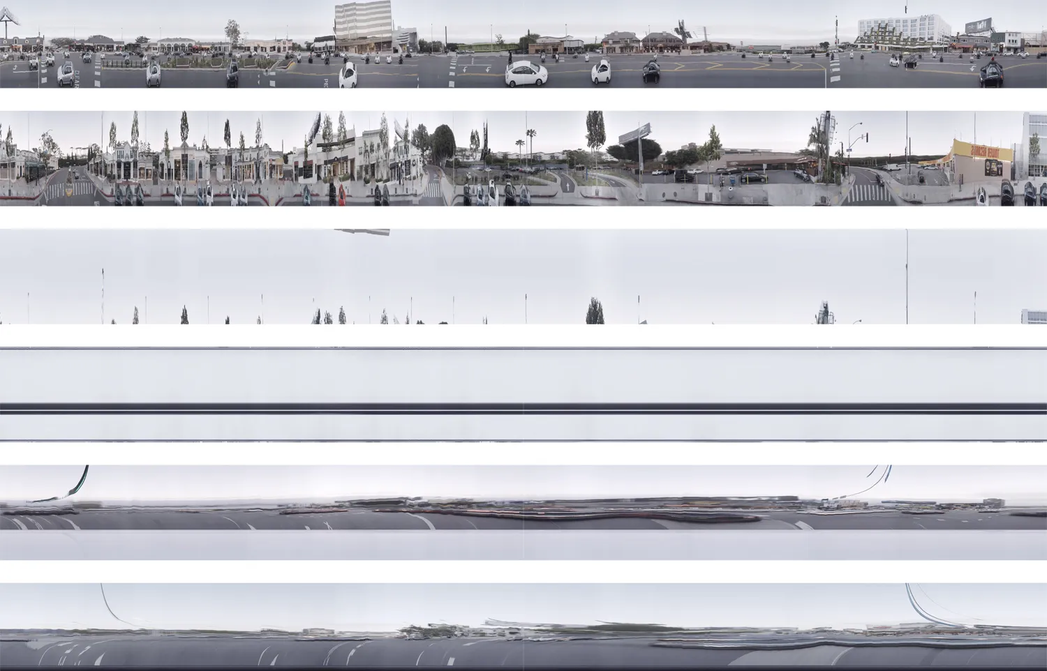 Revisited Spacetime Collage Afterglow Westbound