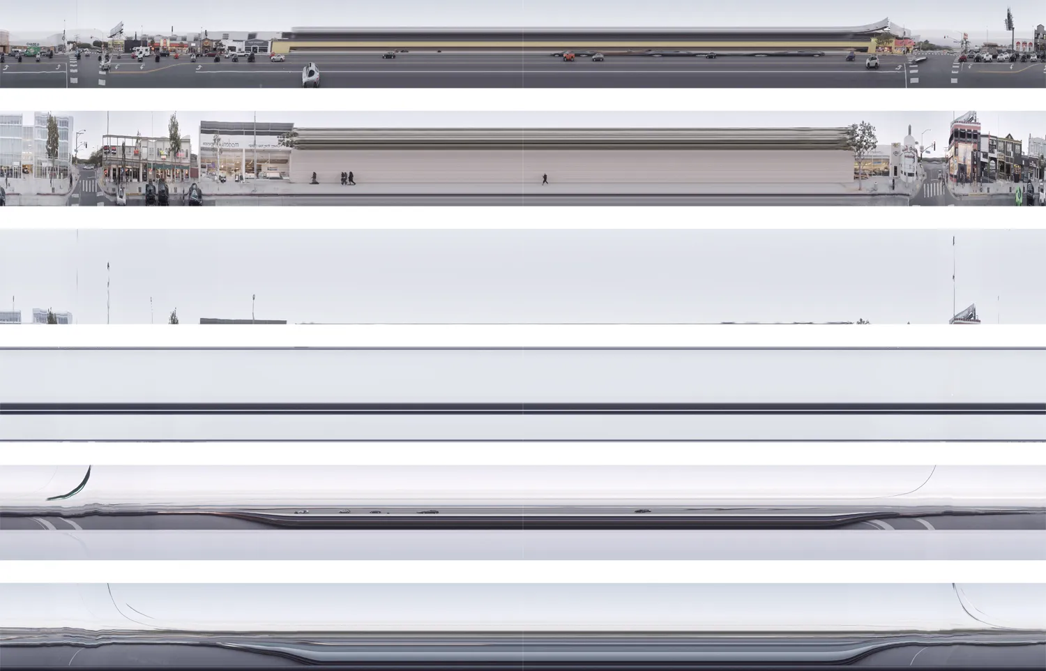 Revisited Spacetime Collage Afterglow Westbound