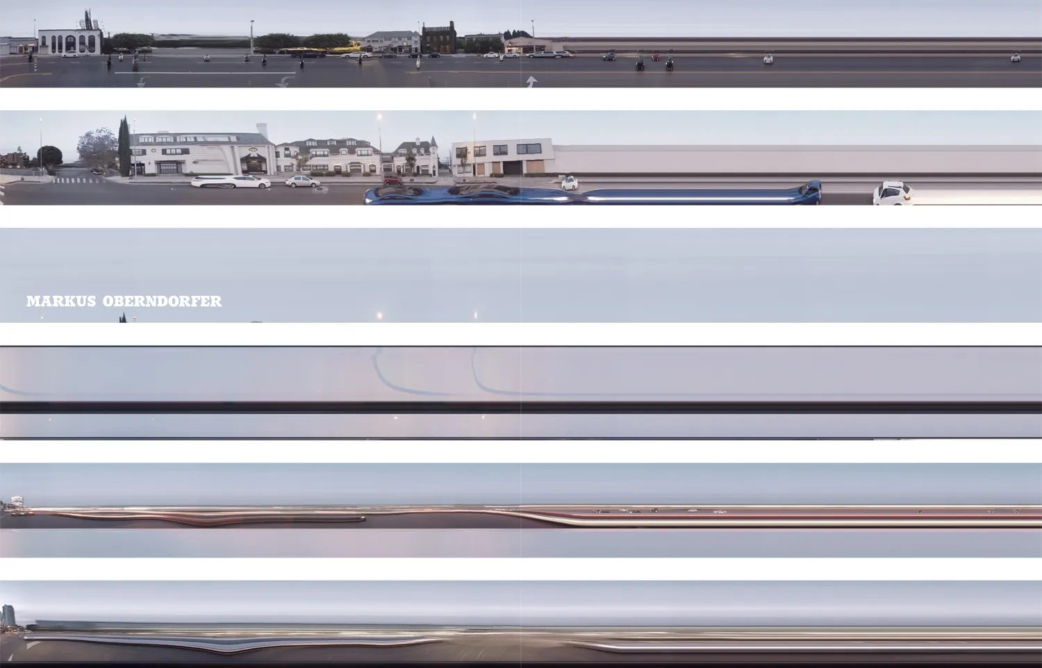 Revisited Spacetime Collage Afterglow Eastbound