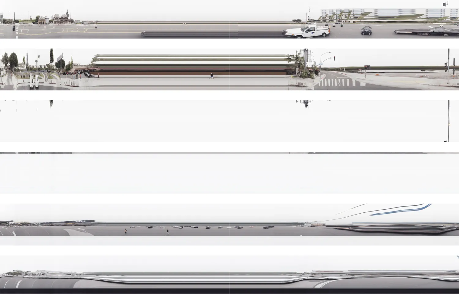 Revisited Spacetime Collage Early Morning Westbound