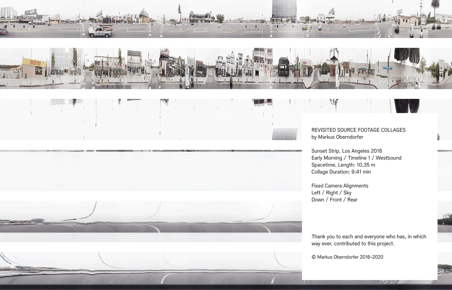 Revisited Spacetime Collage Early Morning Westbound