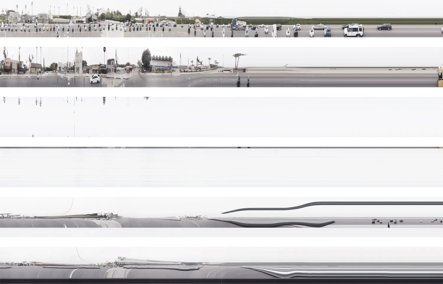 Revisited Spacetime Collage Early Morning Eastbound