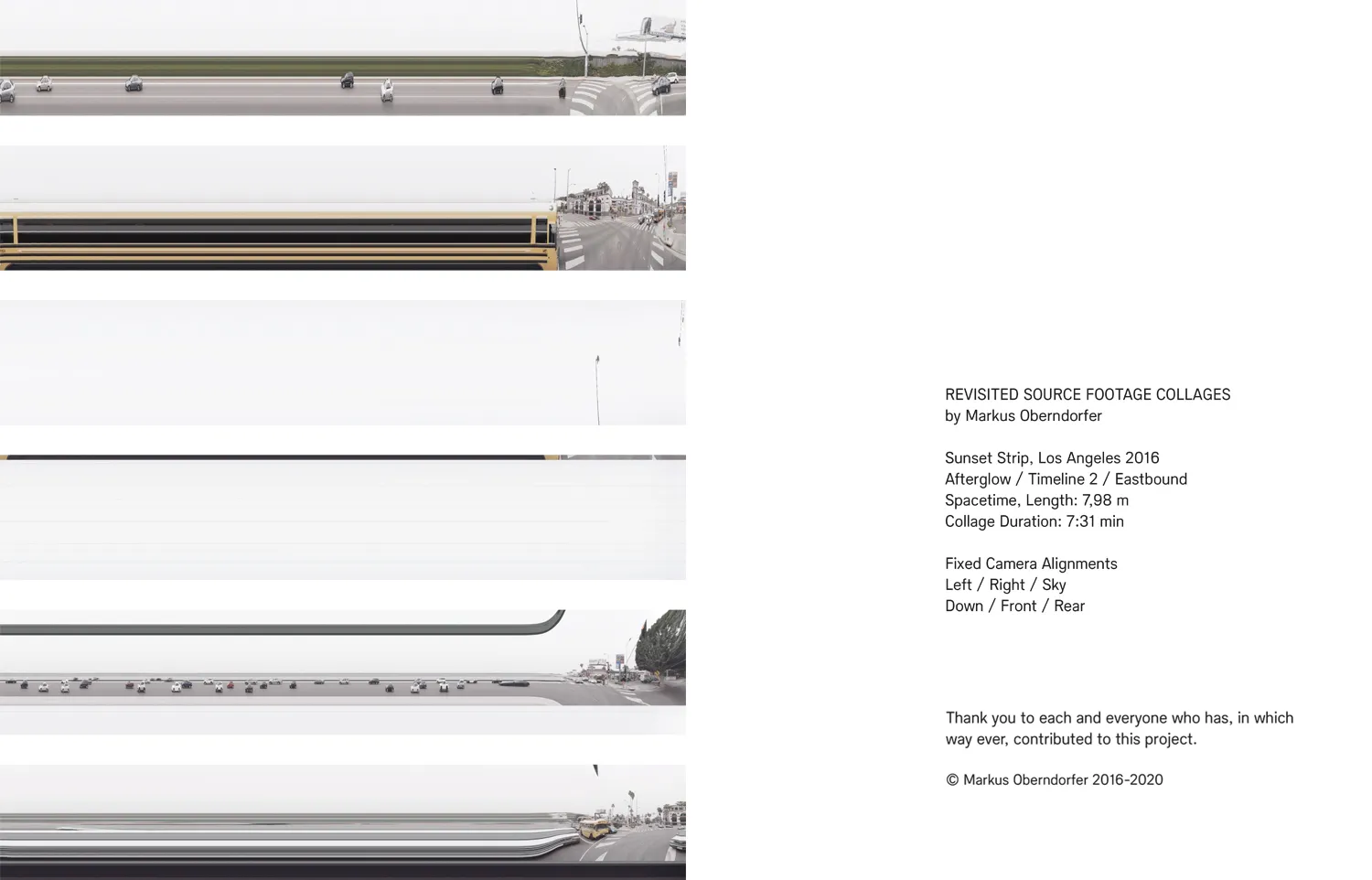 Revisited Spacetime Collage Early Morning Eastbound