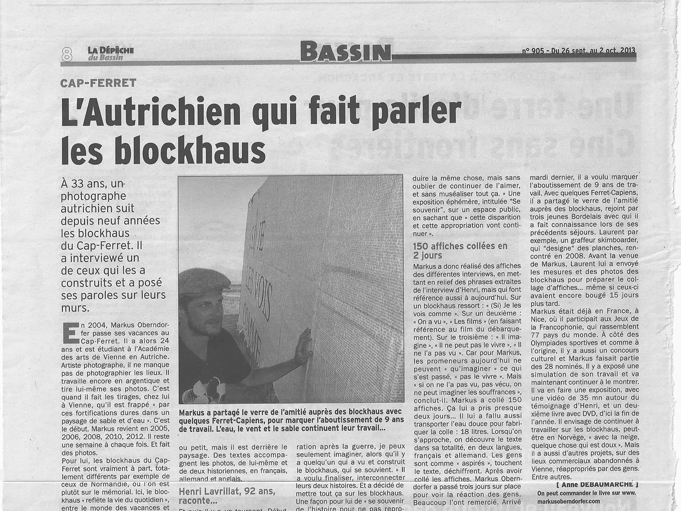 Se Souvenir - Newspaper article about the project.