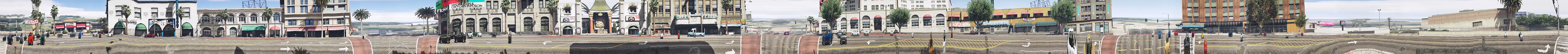 Vinewood Blvd Day Eastbound - Vinewood Blvd